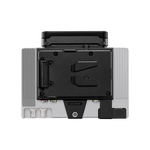 Load image into Gallery viewer, Teradek Bolt 6 750 Monitor Module RX with internal antennas, shown from the front and side, ready to mount on a SmallHD monitor.