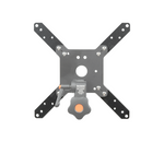 Load image into Gallery viewer, Upgrade Innovations VESA Adapter Set showing the two black aluminum plates with included stainless steel mounting screws laid out on a white surface.