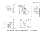 Load image into Gallery viewer, Upgrade Innovations MMS12 VESA Monitor Mount to 5/8″ Spigot – Friction-Loc