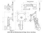 Load image into Gallery viewer, Upgrade Innovations MMS11-MC VESA Monitor Mount to 5/8″ Spigot – Twin Ball-Loc