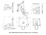 Load image into Gallery viewer, Upgrade Innovations MMS09 VESA Monitor Mount to 5/8″ Spigot – Ball-Loc