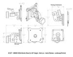 Load image into Gallery viewer, Upgrade Innovations MMS09 VESA Monitor Mount to 5/8″ Spigot – Ball-Loc