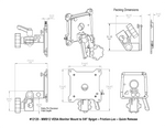 Load image into Gallery viewer, Upgrade Innovations MMS12 VESA Monitor Mount to 5/8″ Spigot – Friction-Loc