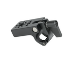 Load image into Gallery viewer, Upgrade Innovations Flip Open 15mm Rod Clamp to SmallHD 1/4 & Arri 3/8 Pin-Loc