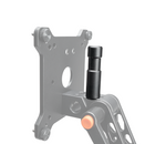 Load image into Gallery viewer, Upgrade Innovations MMS 5/8 Non-Twist Baby Pin with M5 threaded base and a 3/8-inch accessory thread on top, shown in a clean studio setting.
