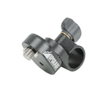 Load image into Gallery viewer, Upgrade Innovations Arri 3/8-inch Pin-Loc 19mm Pivot Clamp in black anodized aluminum, showing the rosette-style Ball-Loc adjustment mechanism.