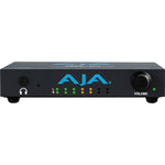 Load image into Gallery viewer, Front view of the AJA T-TAP Pro Thunderbolt 3 video output device, showing its 12G-SDI, HDMI, and headphone ports.