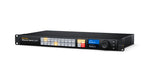 Load image into Gallery viewer, Front view of the Blackmagic Design Ethernet Switch 360P, showing its 1U rack-mountable chassis with branding and status indicator lights.