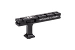 Load image into Gallery viewer, Wooden Camera Top Handle (3/8-16) showing its ergonomic metal grip and multiple threaded mounting points for camera accessories.