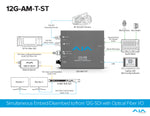 Load image into Gallery viewer, AJA Mini-Converters Optical Fiber Single-Mode 12G-SDI 8-Channel AES Audio Embedder/Disembedder