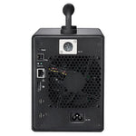 Load image into Gallery viewer, Rear view of the Areca ARC-8050T3U-6MN showing Thunderbolt and fan