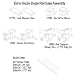 Load image into Gallery viewer, Upgrade Innovations Whaley Rail Monitor Mounting Frame – Inovativ Echo Studio