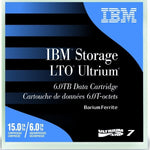 Load image into Gallery viewer, Symply LTO-7 Ultrium data cartridge in its purple casing, shown next to its clear plastic jewel case.