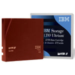 Load image into Gallery viewer, Symply LTO-8 Ultrium Data Cartridge in its brick red jewel case, showing the 12TB native and 30TB compressed capacity.