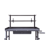 Load image into Gallery viewer, Upgrade Innovations Whaley Rail II monitor mounting frame installed on an Inovativ Echo 36 cart, holding two production monitors.