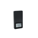Load image into Gallery viewer, Front view of the iodyne Pro Mini portable SSD showing its machined aluminum chassis and digital e-paper label.