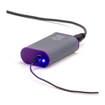 Load image into Gallery viewer, Iodyne Pro Data Power Converter showing the XLR and USB-C input ports on the front and the DC output cable on the back.