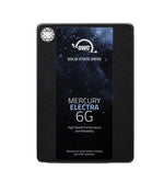 Load image into Gallery viewer, OWC Mercury Electra 6G 2.5-inch SATA 6.0Gb/s Solid-State Drive with blue and silver label, shown at an angle.