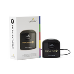 Load image into Gallery viewer, Calibrite ColorChecker Display Plus HL monitor calibration tool with its sensor visible, next to its USB-C cable and travel pouch.