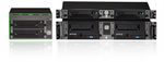 Load image into Gallery viewer, Front view of the SymplyPRO 1RU single LTO-7 Ethernet tape archive appliance, showing the drive bay and status lights.