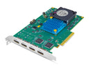 Load image into Gallery viewer, AJA KONA HDMI multi-channel PCIe capture card, showing its four full-size HDMI input ports.