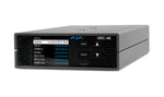 Load image into Gallery viewer, The AJA UDC 4K Mini-Converter, a compact metal device with an LCD screen, control buttons, and various video and power connectors.