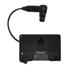 Load image into Gallery viewer, TVLogic Anton-Bauer Gold Battery Adapter, showing the Gold Mount plate and monitor attachment points.