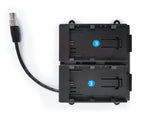 Load image into Gallery viewer, The TVLogic BB-055E battery bracket, designed to mount a Canon LP-E6 battery to a compatible TVLogic on-camera monitor.