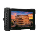 Load image into Gallery viewer, Front view of the TVLogic FX-7 7-inch high-brightness field monitor, displaying a colorful image on its screen.