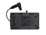 Load image into Gallery viewer, The TVLogic V-Mount-17, a black V-mount battery adapter plate for professional video monitors.