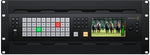 Load image into Gallery viewer, Front panel of the Blackmagic Design ATEM 4 M/E Constellation 4K Plus switcher, featuring the built-in LCD screen and control buttons.