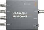Load image into Gallery viewer, The Blackmagic Design MultiView 4 HD, a compact multiviewer for monitoring up to 4 SDI video sources on a single display.