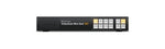 Load image into Gallery viewer, Front view of the Blackmagic Design Videohub Mini 8x4 12G video router, showing the control buttons, front-mounted emergency 12G-SDI input, and USB-C port.