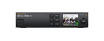 Load image into Gallery viewer, Front view of the Blackmagic Design Teranex Mini SDI to HDMI 8K HDR converter, showing the front panel LCD screen, spin knob, and control buttons.