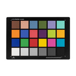 Load image into Gallery viewer, The Calibrite ColorChecker Classic Mega, a large rectangular color chart with multiple colored and greyscale squares for professional color calibration.