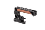 Load image into Gallery viewer, Wooden Camera NATO Handle Plus V2 Kit (NATO ARRI 70mm Rail, 1.67" Screw Channel)