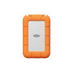 Load image into Gallery viewer, LaCie Rugged SSD4 USB-C portable solid-state drive, featuring its signature orange protective bumper.