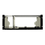 Load image into Gallery viewer, The Symply SPARK 4U Rackmount Kit, showing the metal brackets and rails designed to hold a SymplySPARK 8-bay desktop unit in an equipment rack.