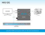 Load image into Gallery viewer, AJA Mini-Converters HA5-12G HDMI 2.0 to 12G-SDI Converters