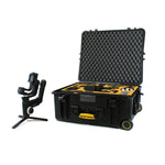 Load image into Gallery viewer, HPRC 2700W hard case, open, showing the custom foam interior designed for the Zhiyun Crane 3 Lab Master Package and its accessories.