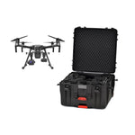 Load image into Gallery viewer, HPRC 4600W hard case with wheels, open to show custom foam interior for a DJI Matrice 200/210 drone.