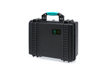 Load image into Gallery viewer, HPRC 2500 Resin Case in Black/Blue Bassano color, shown closed.