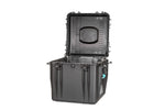Load image into Gallery viewer, HPRC 4400 Resin Case in black with blue handle and latches, shown closed.