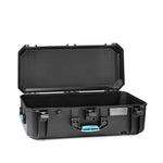 Load image into Gallery viewer, HPRC 5200 Resin Case in black with blue latches, shown closed.