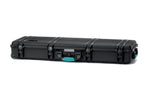 Load image into Gallery viewer, HPRC 5400W wheeled resin transport case in black with blue latches.