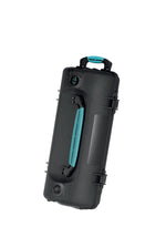 Load image into Gallery viewer, HPRC 6200 Resin Case in black with blue latches, shown closed.