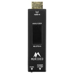 Load image into Gallery viewer, Murideo STIX MU-STIX-A 8K HDMI Analyzer showing its compact, thumb-drive size with the OLED screen and HDMI connector visible.