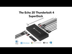 Load and play video in Gallery viewer, Sonnet Echo 20 Thunderbolt 4 SuperDock