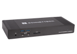 Load image into Gallery viewer, Sonnet Echo 20 Thunderbolt 4 SuperDock front and back view showing all 20 ports, including Thunderbolt, USB-A, USB-C, HDMI, and Ethernet.
