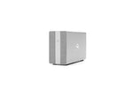 Load image into Gallery viewer, OWC Mercury Elite Pro Dual RAID storage enclosure in silver, showing its front and side profile.
